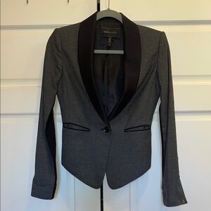 BCBGMaxAzria Women's Black and Gray Jacket